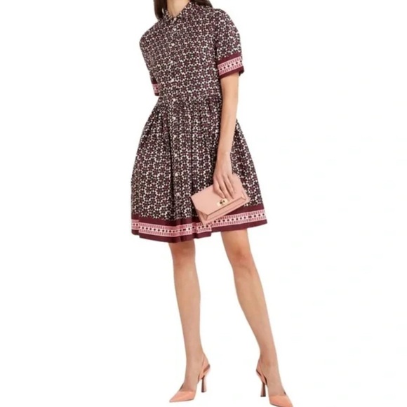 (SOLD) NWOT Kate Spade Elegant Patterned Dress - Picture 2 of 5